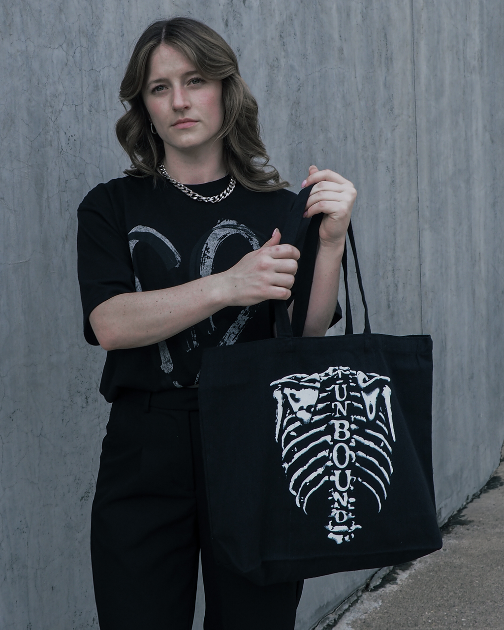Anatomy of Swing Biggie Tote — eco-friendly canvas dance tote bag, product photo 3