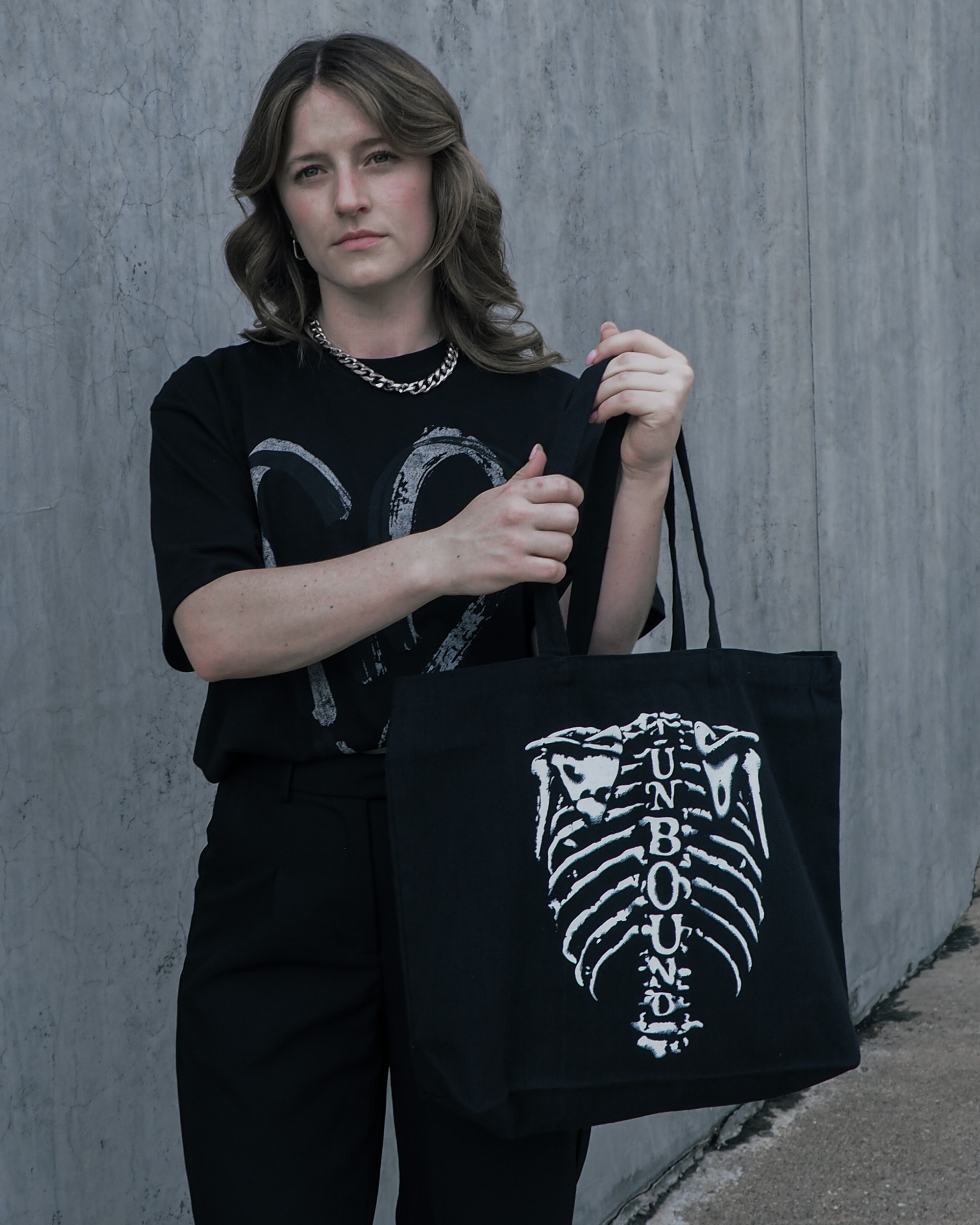 Anatomy of Swing Biggie Tote — eco-friendly canvas dance tote bag, product photo 3