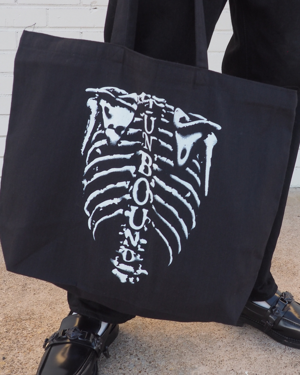 Anatomy of Swing Biggie Tote — eco-friendly canvas dance tote bag, product photo 5